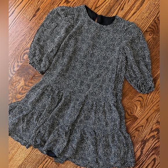 Zara tiered polka dot mini dress - small - Picture 2 of 5